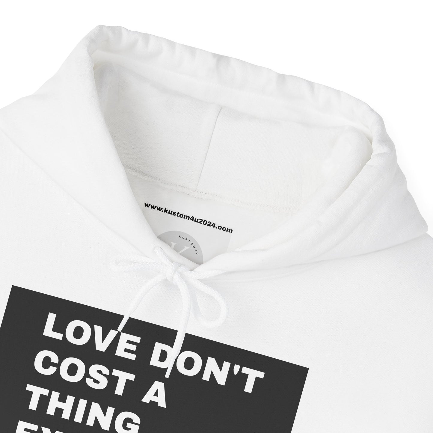 Love don't cost a thing, except dinner UNISEX HOODIE