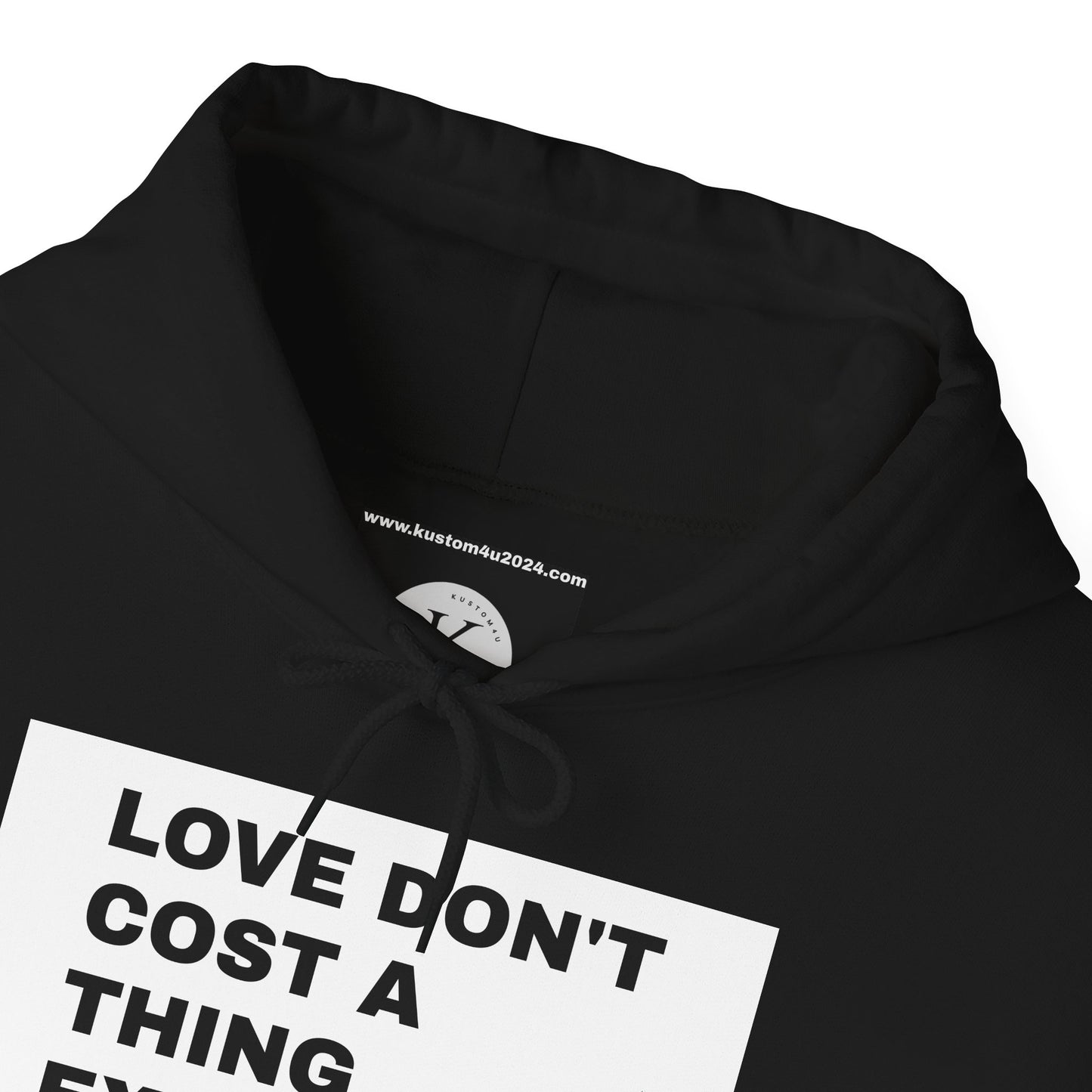 Love don't cost a thing, except dinner UNISEX HOODIE