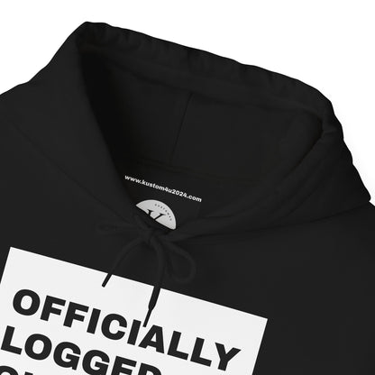 Officially logged out UNISEX HOODIE