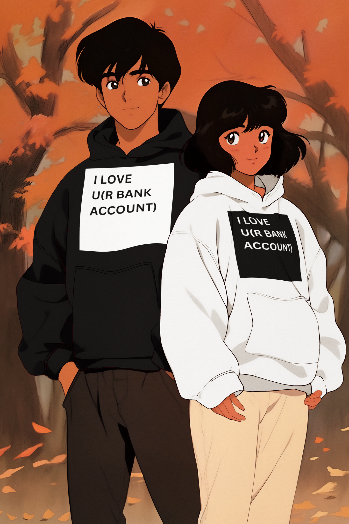 I love u(r bank account) UNISEX HOODIE